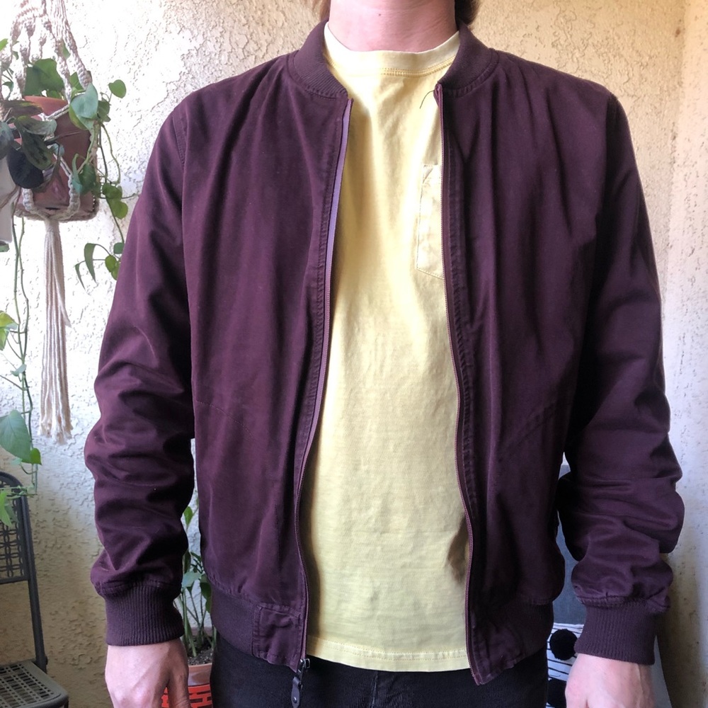 Burgundy Bomber jacket